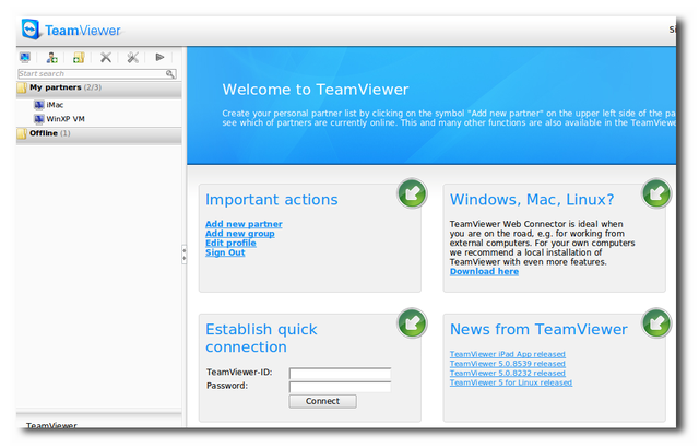 使用TeamViewer进行远程协助（会议）