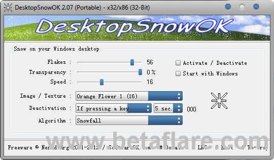 instal DesktopSnowOK 6.24